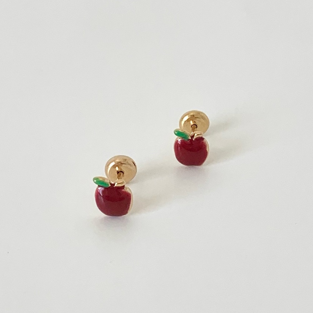Gold filled girls earrings